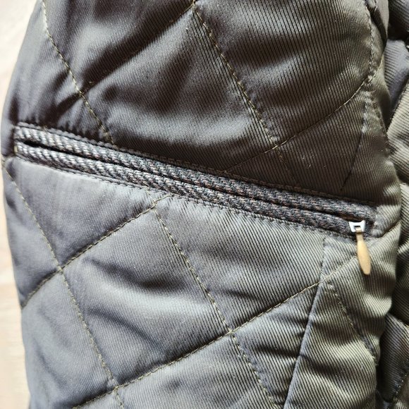 L.L.Bean Tweed Herringbone Wool Quilted-Thinsulated Sport Coat Brown Green - Picture 8 of 13